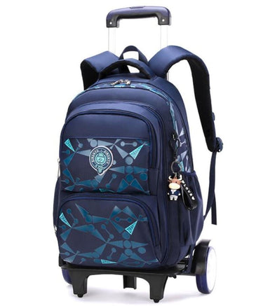 mochilas escolares con ruedas para niños uruguay azul